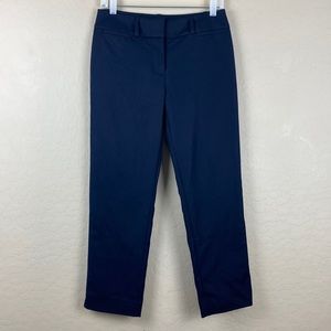 LOFT Women's The Riviera Pant Julie Fit Navy Blue Size 2 EUC